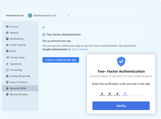 Enhanced security features